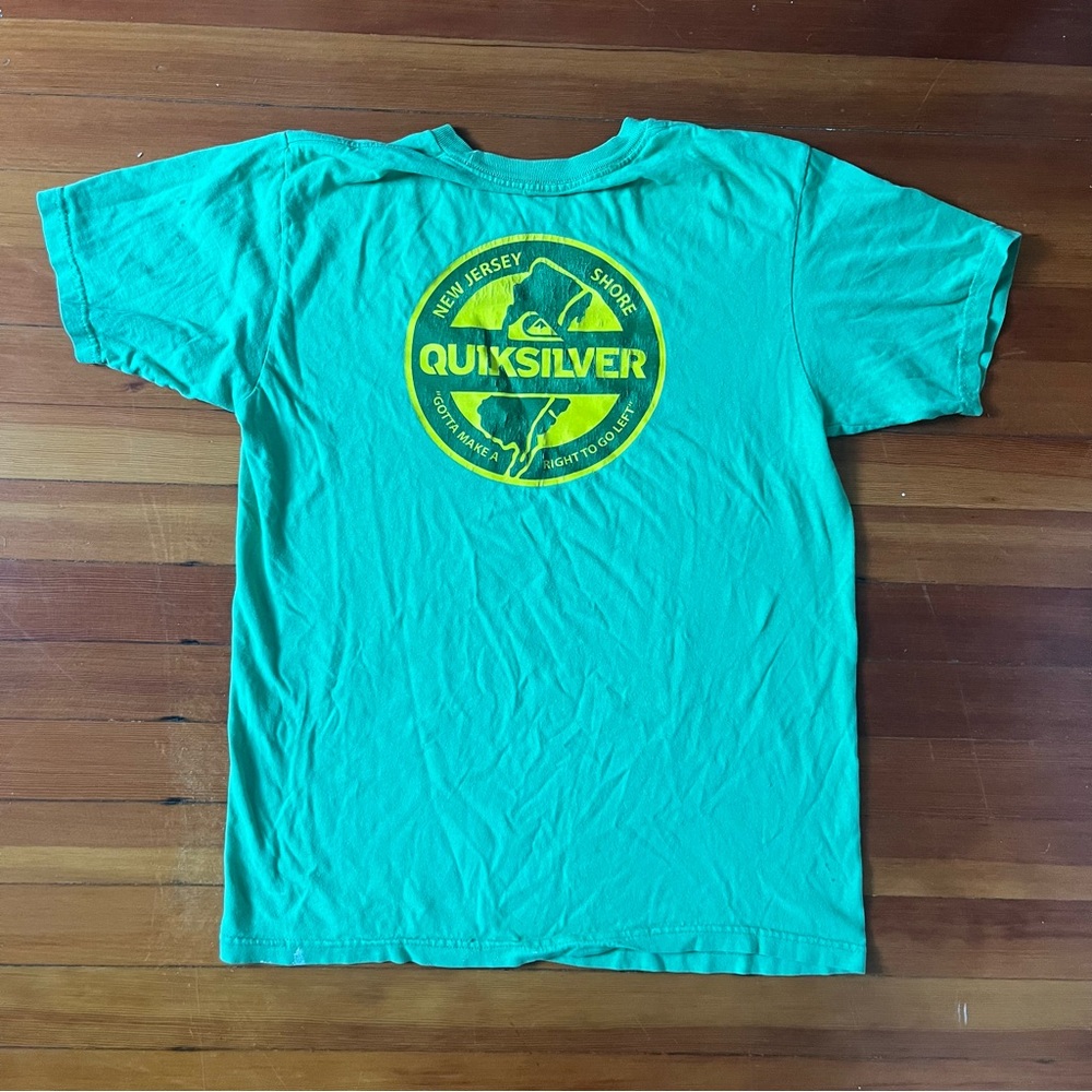 VINTAGE QUIKSILVER T SHIRT - new jersey green - m